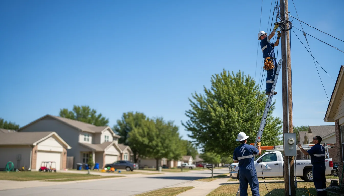 Residential electrician providing installation services in Avoca, NE